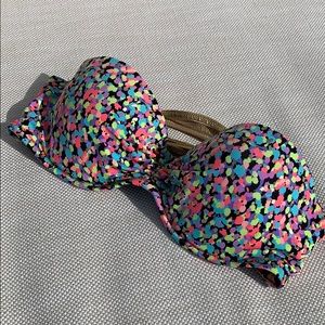 VS Neon/Gold Bandeau Bikini Top